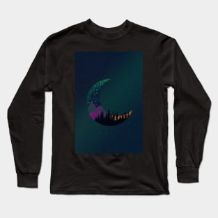 Moon Constellations - End Of The Day Version 2 Long Sleeve T-Shirt